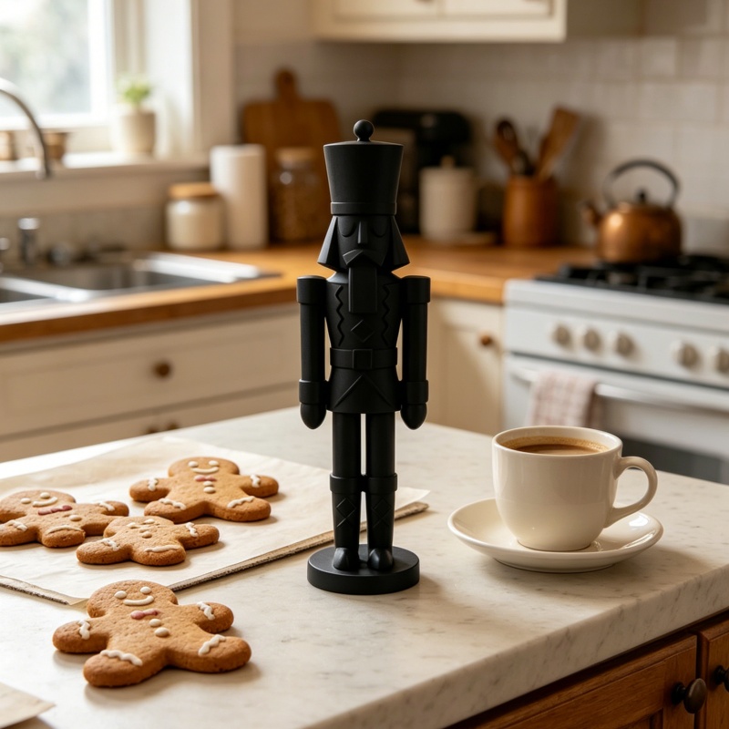 Minimalistisch zwart notenkrak - Nutcracker Figurine recensie en prijs
