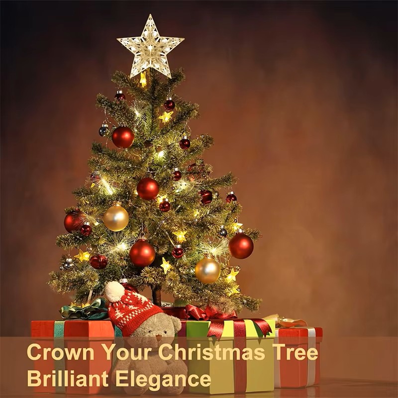 15 cm Kerst Gloeiende Boom Top - Star Tree Topper recensie en prijs