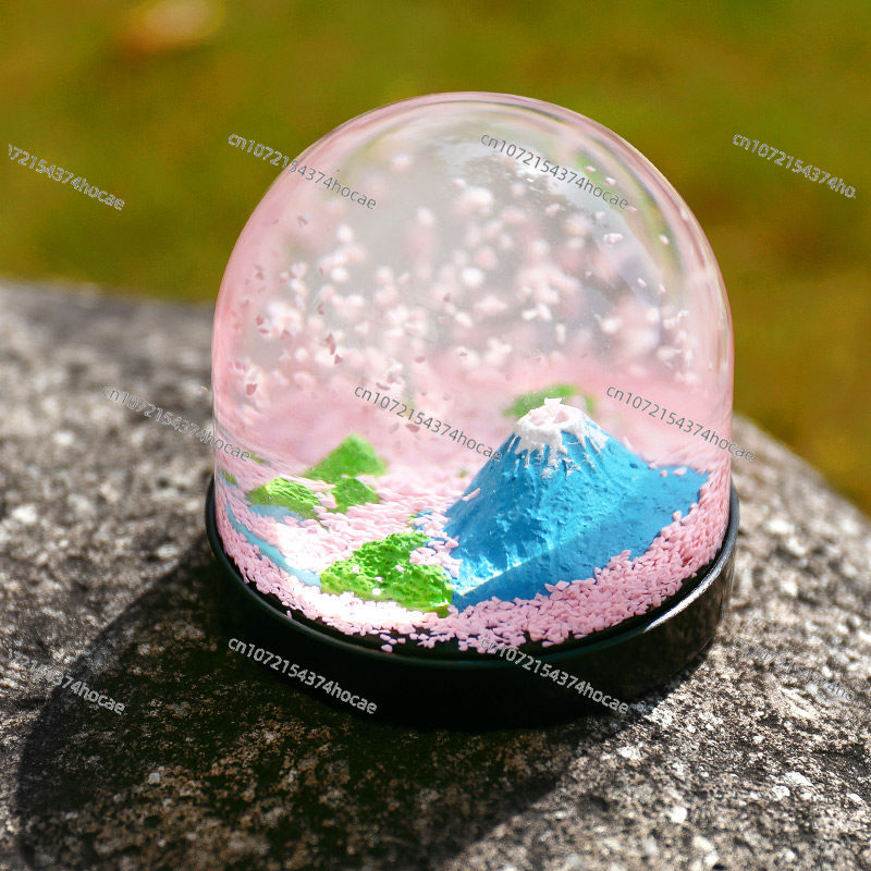 Mount Fuji romantische kersenb - Snow Globe Musical recensie en prijs