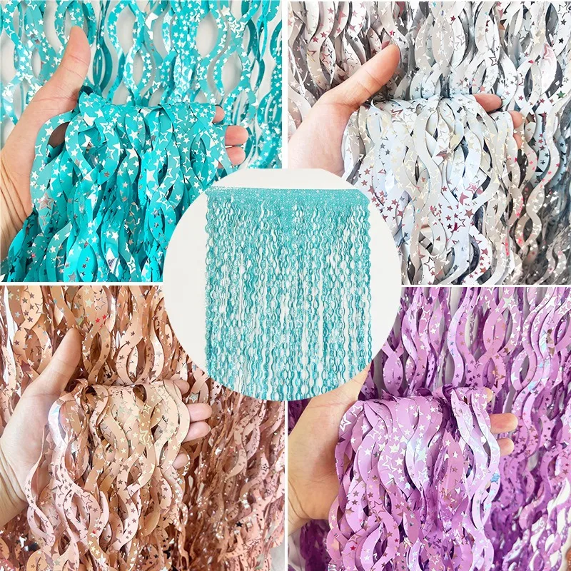 1X2M Ster Kleurrijke Regen Kla - Tinsel Garland Decoration recensie en prijs